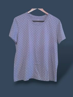 ECOTHREADS~Women’s Dressy T-Shirt Size XL Light Blue Fitted Organic Cotton